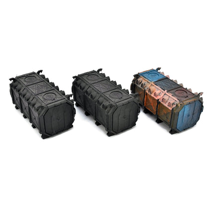 SCENERY & TERRAIN 3 Battlezone Manufactorum Containers #2 Warhammer 40K 2077