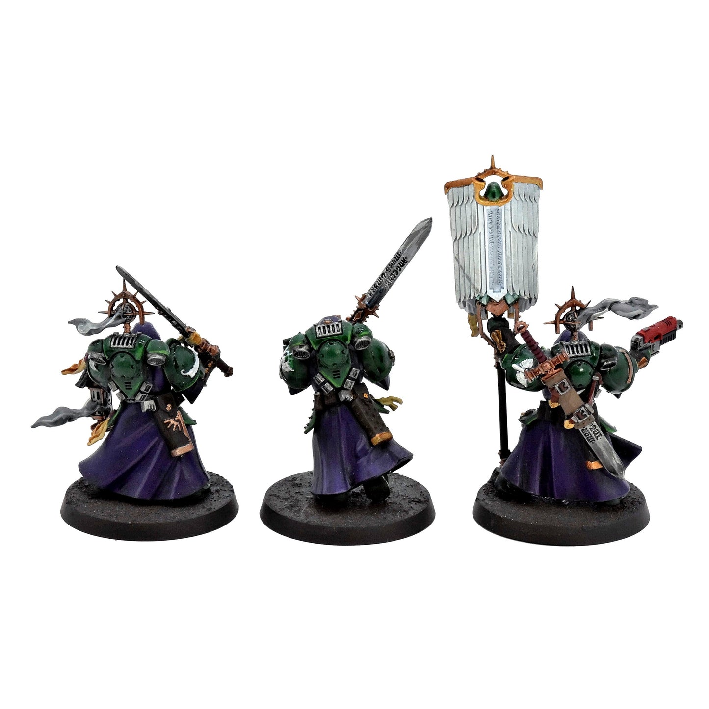 DARK ANGELS 3 Inner Circle Companions #1 WELL PAINTED Warhammer 40K 5466