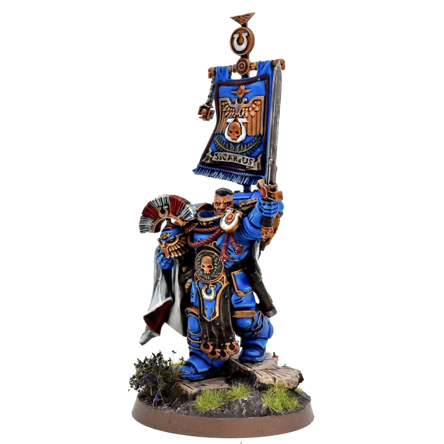 SPACE MARINES Ultramarines Cato Sicarius #1 COMMISSION PRO PAINTED 40K