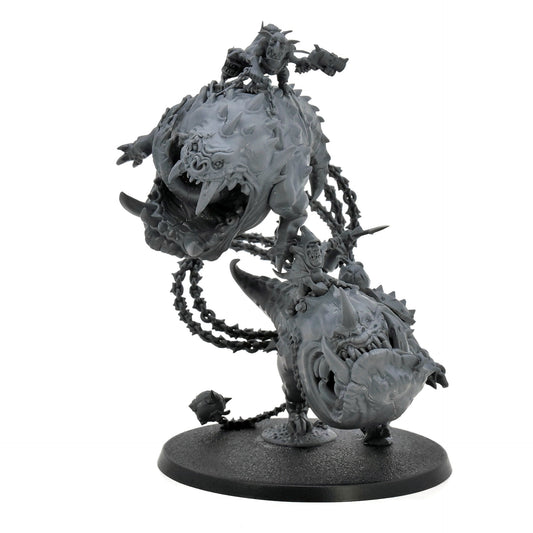 GOOMSPITE GITZ Loonboss On Mangler Squigs #1 CONVERTED Warhammer Sigmar 5701