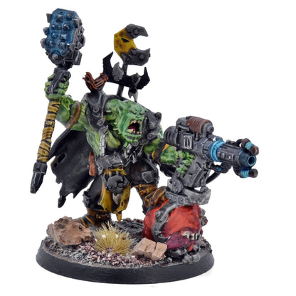 ORKS Warboss Ufthak Blackhawk #1 WELL PAINTED Warhammer 40K 5732
