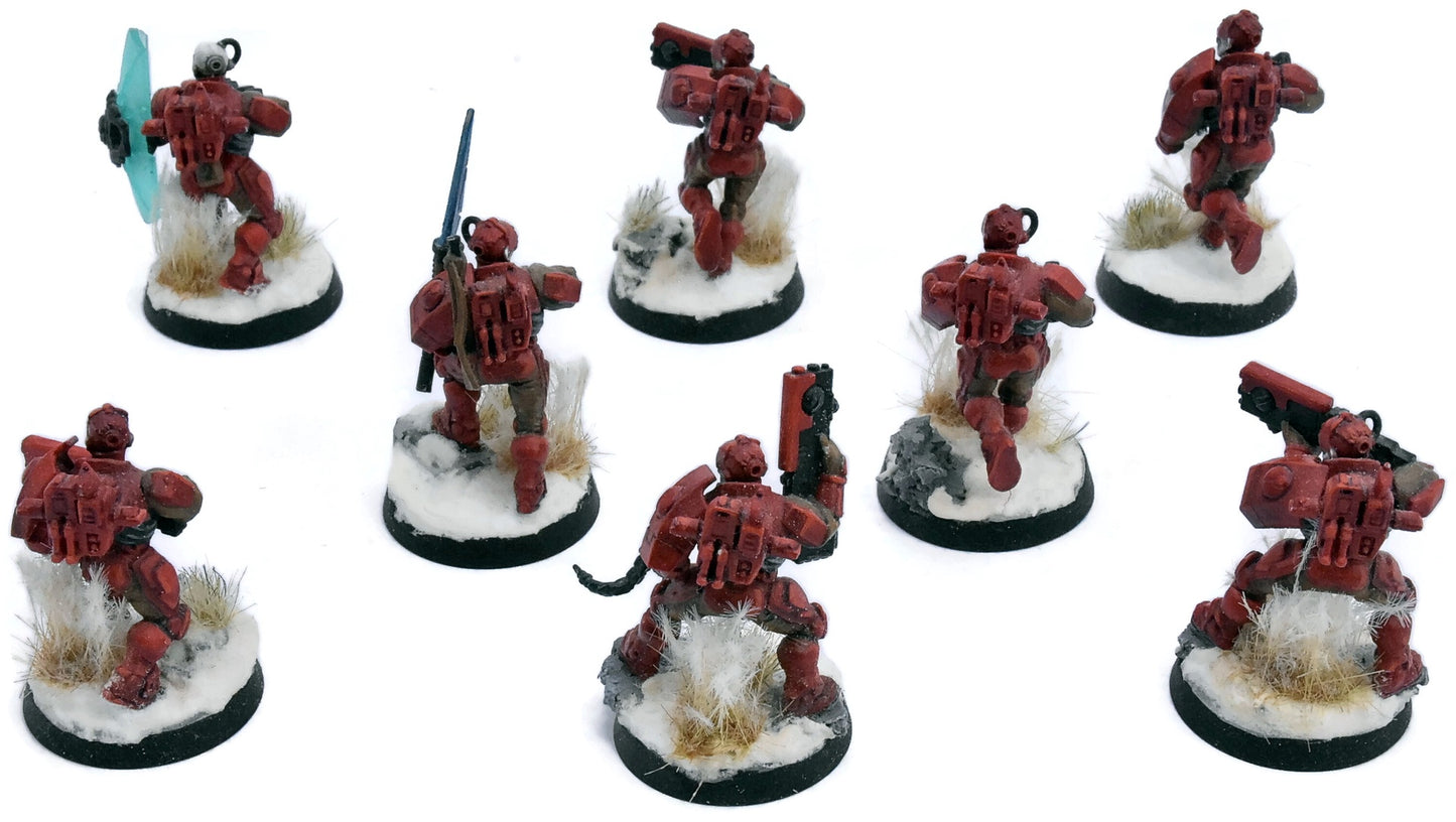 TAU EMPIRE 8 Fire Warriors #1 CONVERTED Warhammer 40K 7703
