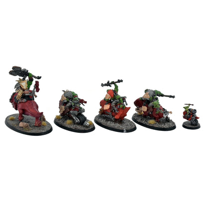ORKS 4 Squighog Boyz #2 Warhammer 40K 6197 WELL PAINTED