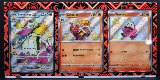 Pokémon Skeledirge EX Crocalor Fuecoco 081 LP Holofoil English