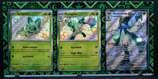 Pokémon Meowscarada EX Sprigatito Floragato 078 LP Holofoil English