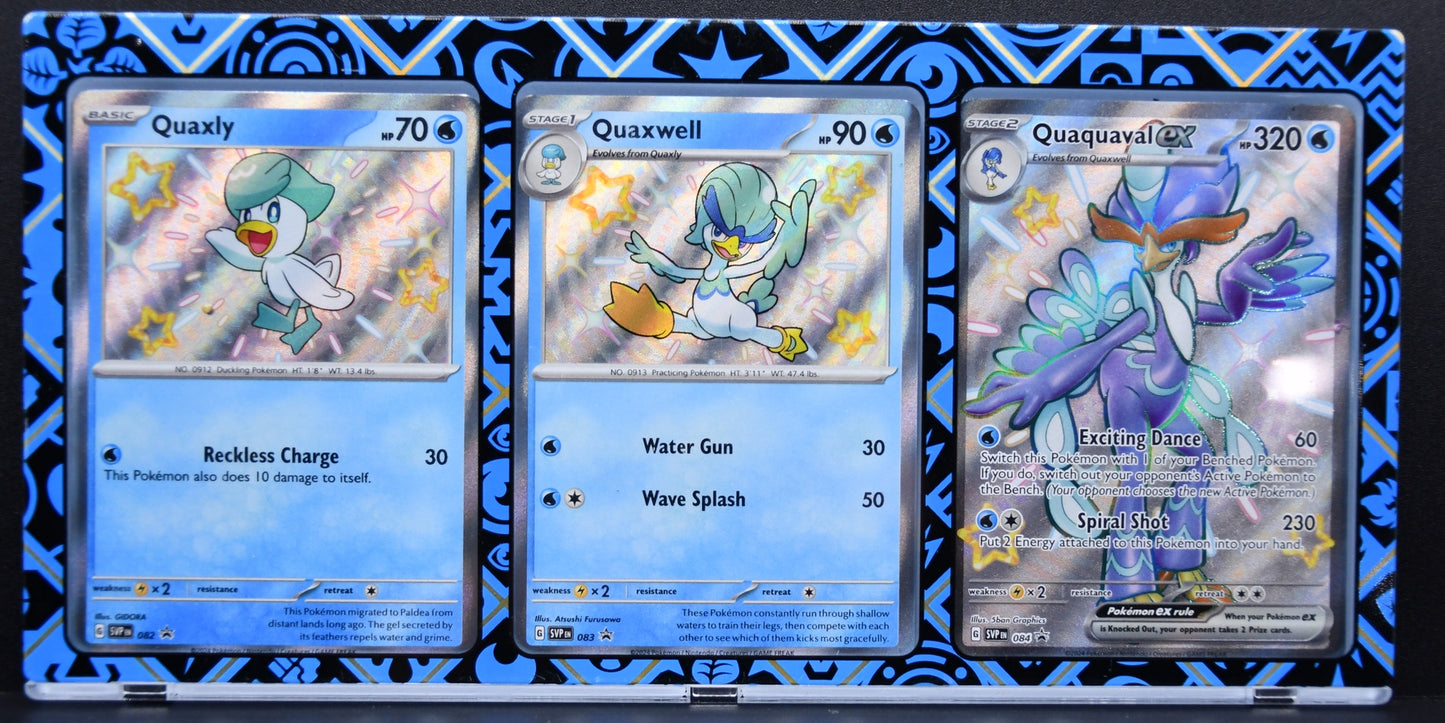 Pokémon Quaquaval EX Quaxwell Quaxly 084 LP Holofoil English