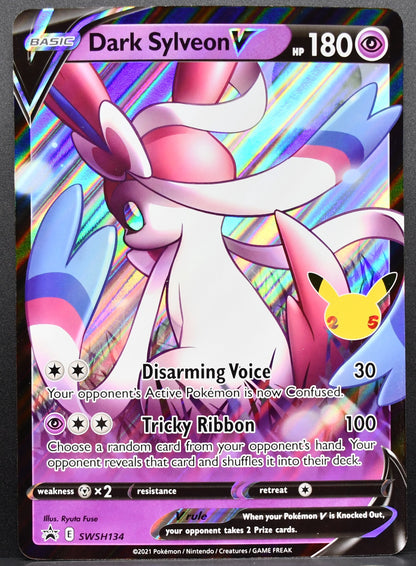 Pokémon Dark Sylveon V JUMBO SWSH134 MP Holofoil English