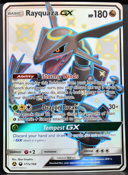 Pokémon Rayquaza GX JUMBO 177a/168 HP Holofoil English