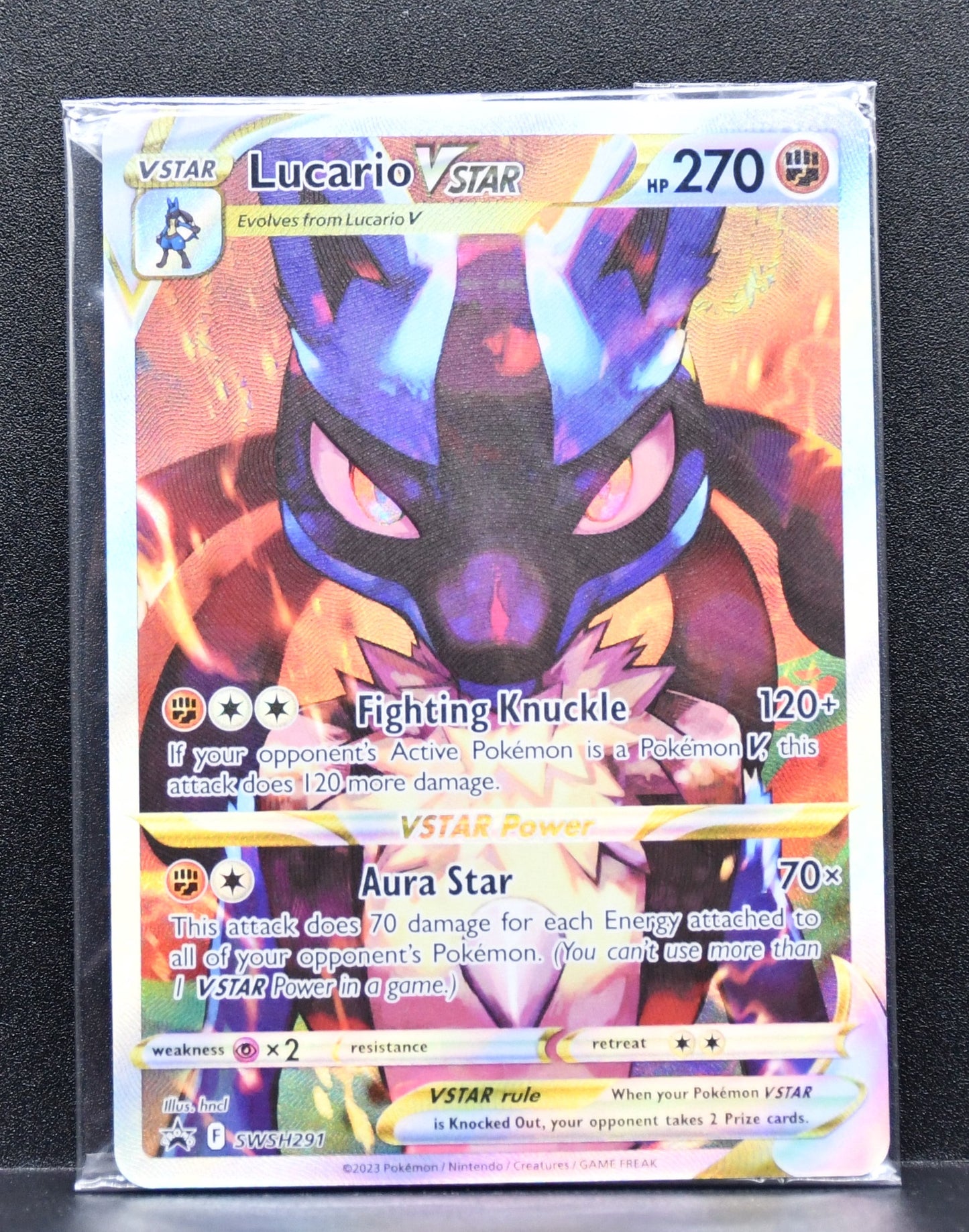 Pokémon Lucario VStar SWSH291 SEALED holofoil English