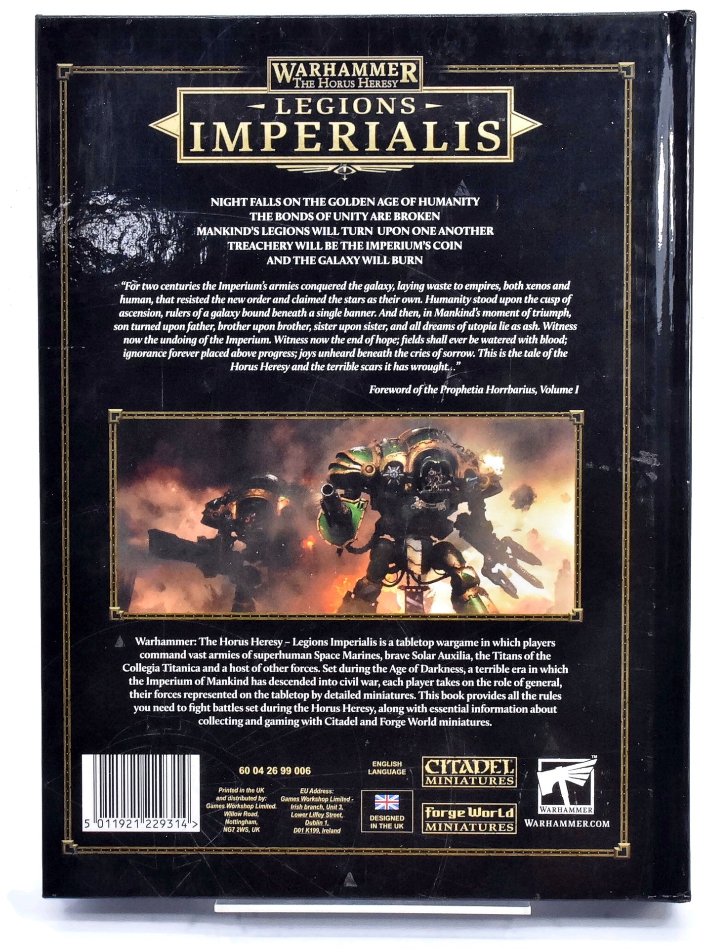 HORUS HERESY Legions Imperialis Rulebook (English) Ok Condition #1 8380
