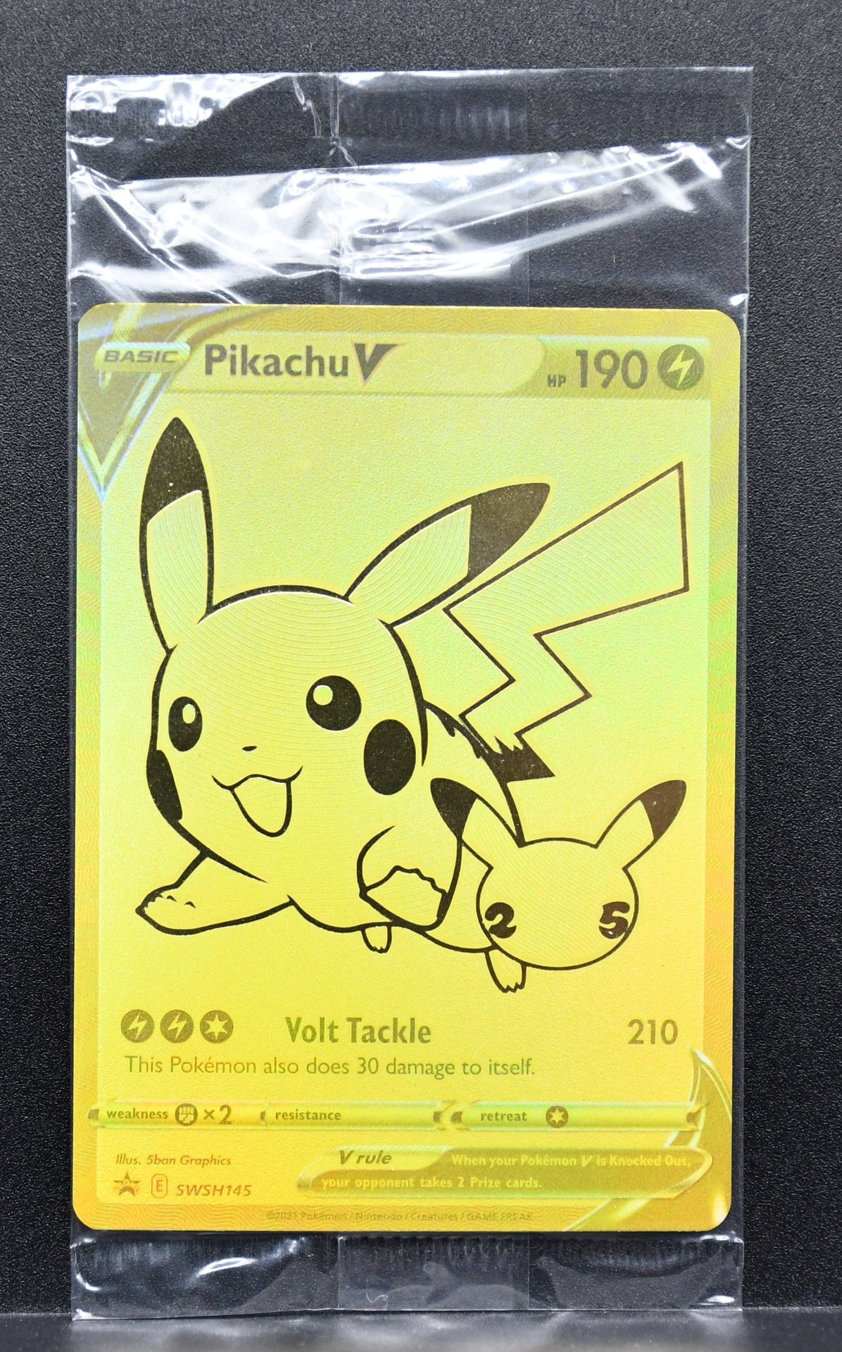 Pokémon Pikachu V SWSH145 SEALED holofoil English