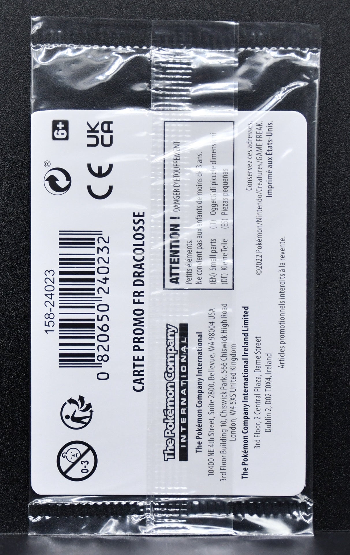 Pokémon Dracolosse 131/195 SEALED holofoil French