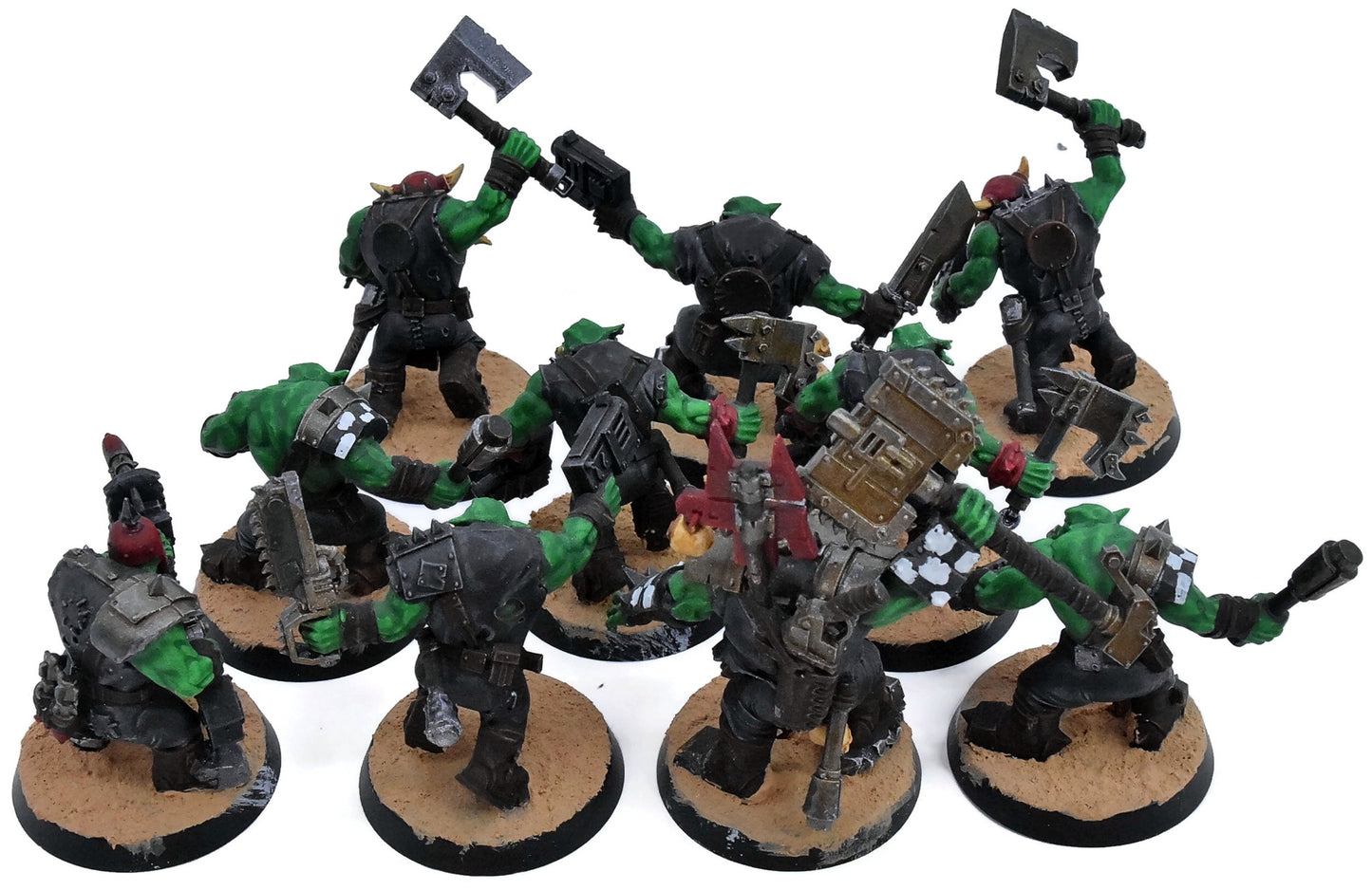 ORKS 10 Ork Boyz #11 Warhammer 40K 3214