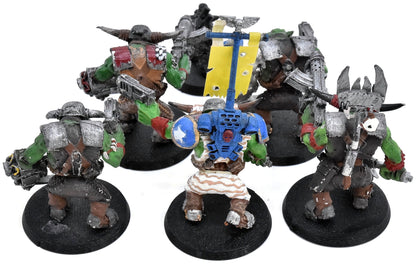 ORKS 5 Nobz #1 METAL, CONVERTED Warhammer 40K 3405
