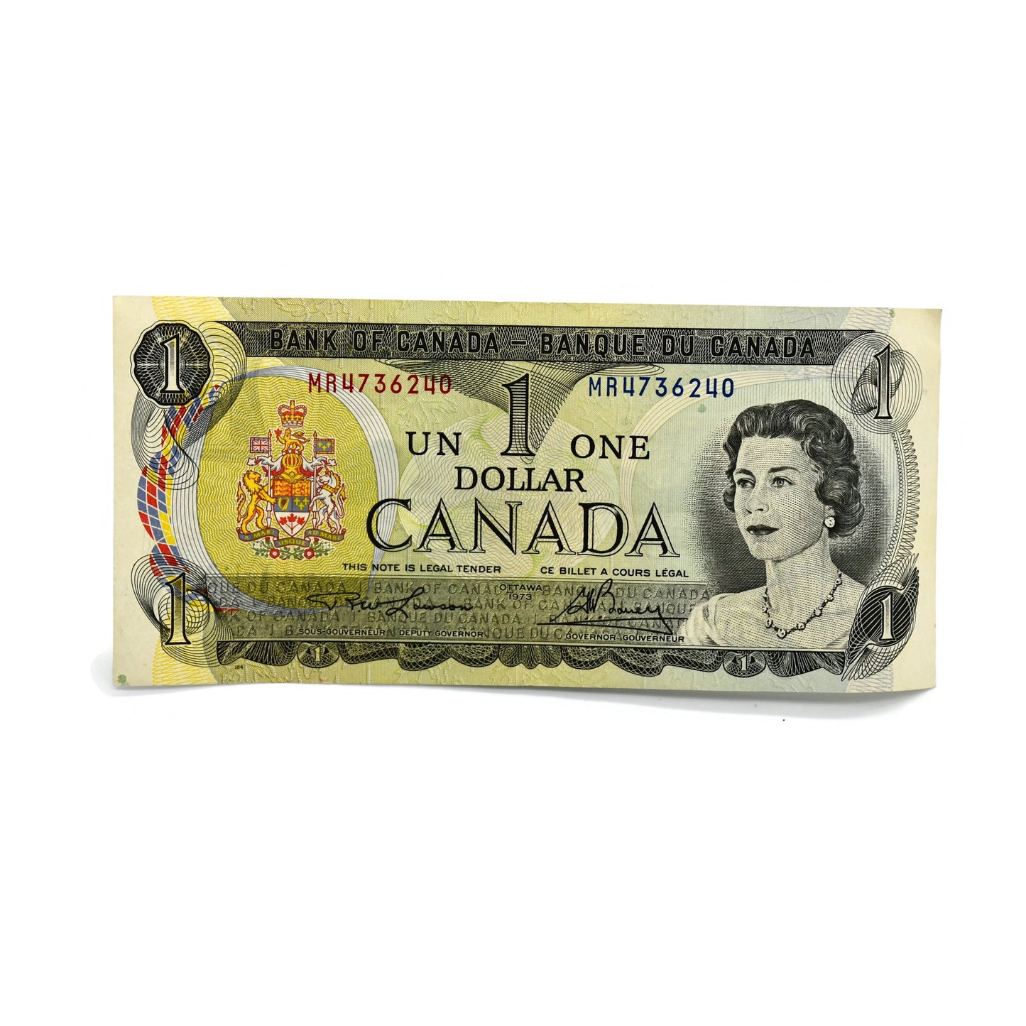 1973 1 Dollar Paper Banknote Canada 440