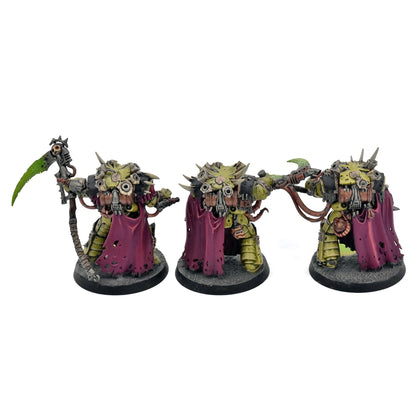DEATH GUARD 3 Deathshroud Bodyguard #2 WELL PAINTED Warhammer 40K 7309