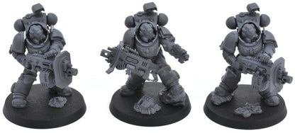 SPACE MARINES 3 Eradicators With Heavy Bolters Armageddon Warhammer 40K Assembled