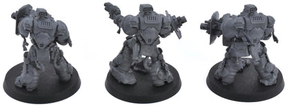 SPACE MARINES 3 Eradicators With Heavy Bolters Armageddon Warhammer 40K Assembled