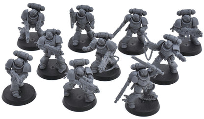 SPACE MARINES 10 Intercessors Armageddon Warhammer 40K Assembled