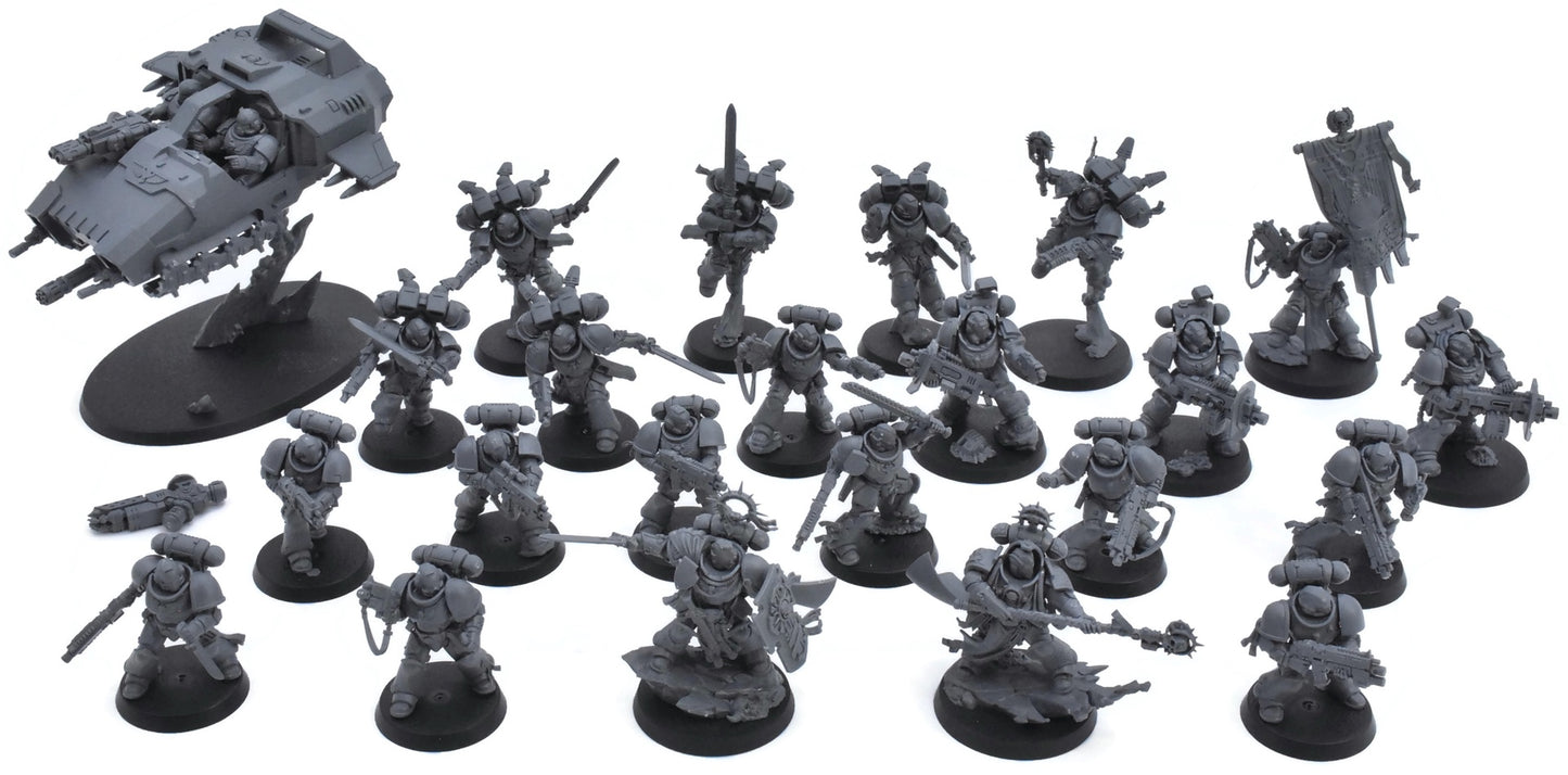 SPACE MARINES Half Armageddon Warhammer 40K Assembled