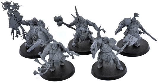 MAGGOTKIN OF NURGLE 5 Putrid Blightkings #2 OOP Sigmar 7859