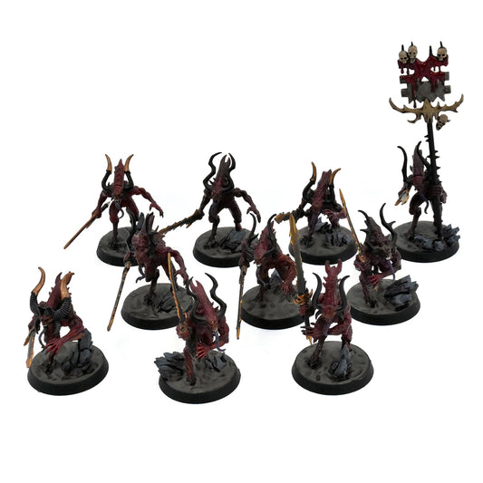 BLADES OF KHORNE 10 Bloodletters Of Khorne #6 WELL PAINTED Warhammer Sigmar 8146