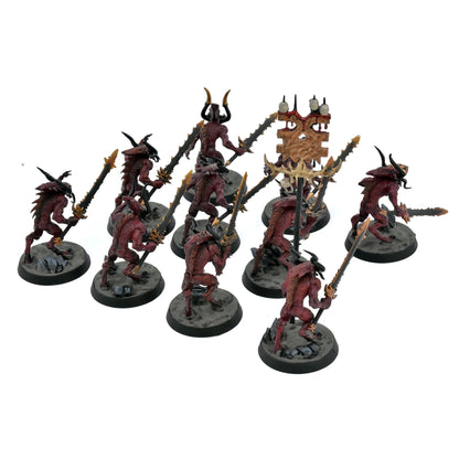BLADES OF KHORNE 10 Bloodletters Of Khorne #5 WELL PAINTED Warhammer Sigmar 8160
