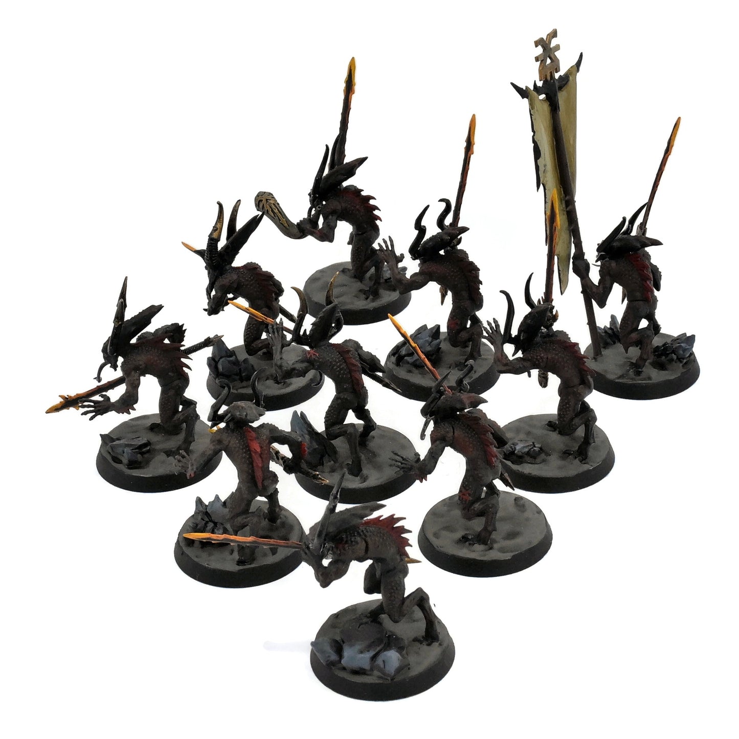 BLADES OF KHORNE 10 Bloodletters Of Khorne #4 WELL PAINTED Warhammer Sigmar 8276