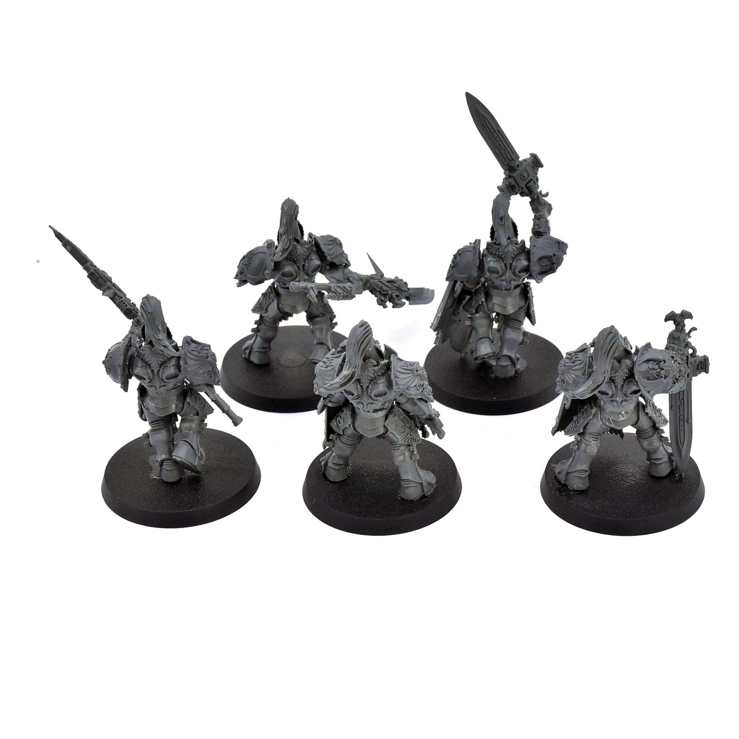 ADEPTUS CUSTODES 5 Custodian Guard Squad #1 BADLY GLUED Warhammer 40K 8559