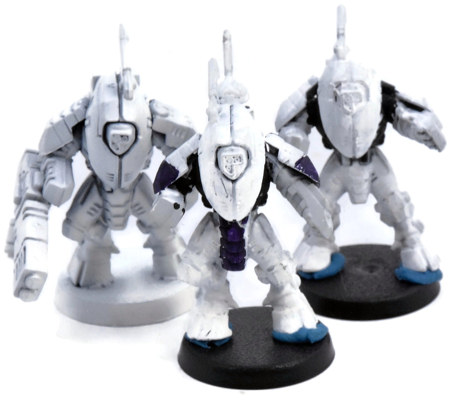 TAU EMPIRE 3 T' Xv25 Stealth Battlesuits #1 INCOMPLETE Warhammer 40K 4815
