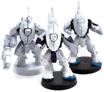 TAU EMPIRE 3 T' Xv25 Stealth Battlesuits #1 INCOMPLETE Warhammer 40K 4815
