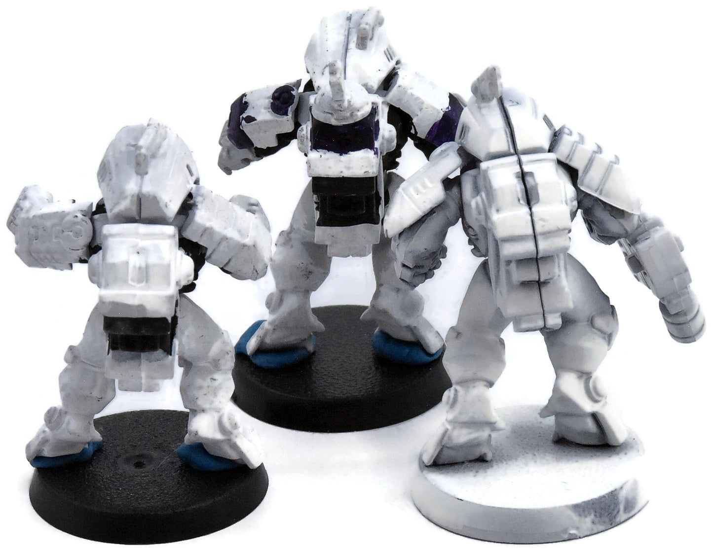 TAU EMPIRE 3 T' Xv25 Stealth Battlesuits #1 INCOMPLETE Warhammer 40K 4815