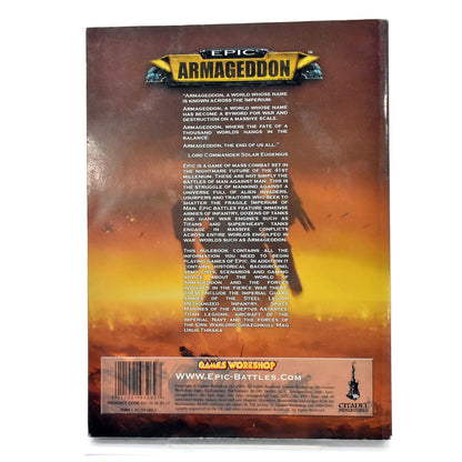 BOOKS & ACCESSORIES Epic Armageddon Rulebook Ok Condition #1 Warhammer 40K 9884