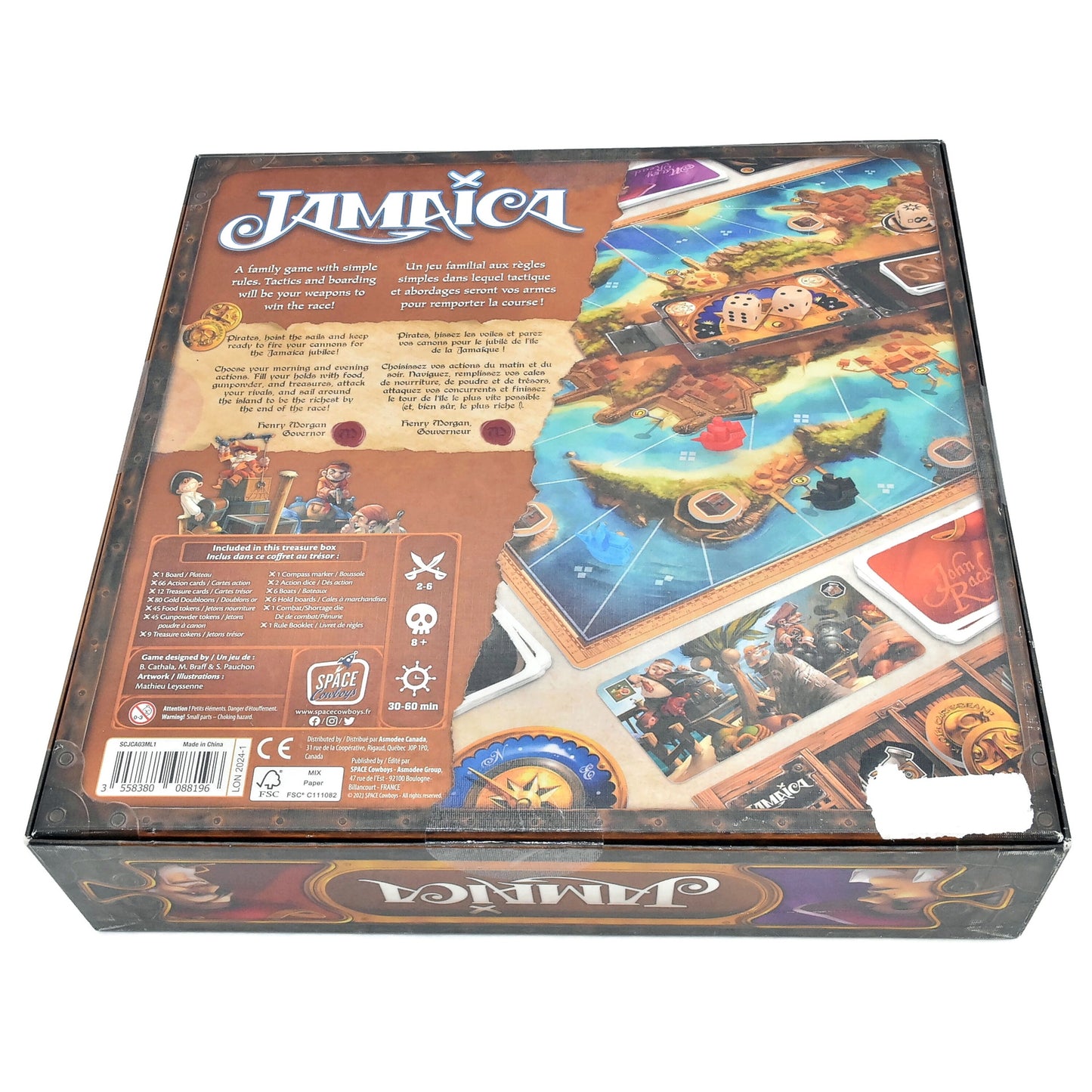 BOARDGAMES Jamaica #1 Board Game Box Slightly Damaged 9921