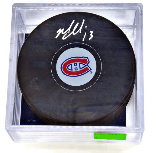 Mike Cammalleri Autographed Montreal Hockey Puck #1 0163