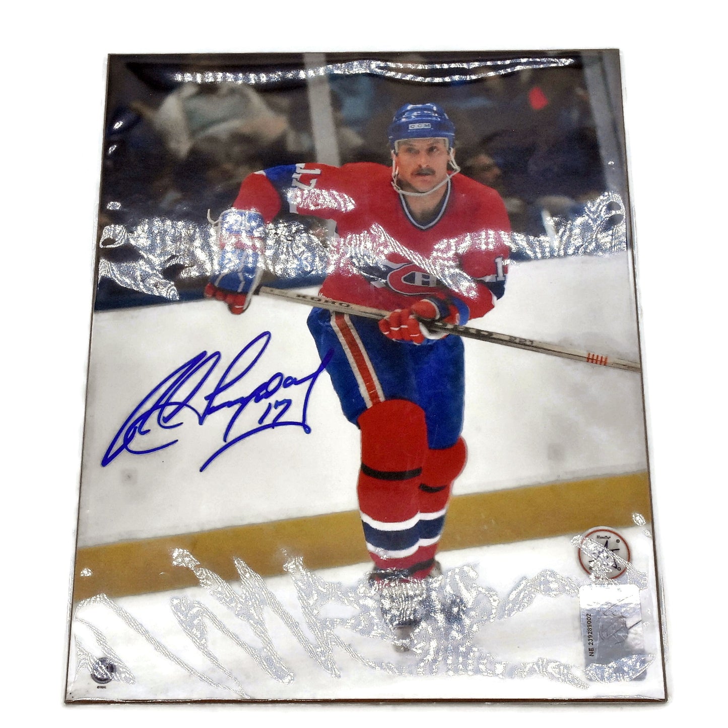 Rod Langway Autographed Montreal Canadiens 8X10 Photo #1 0200