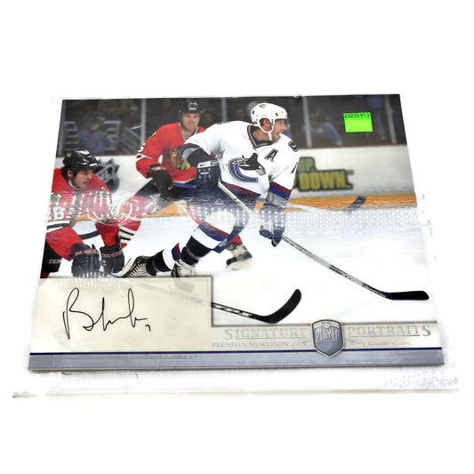 Brendan Morrison Signature Portraits Canucks 8X10 Photo #1 0309