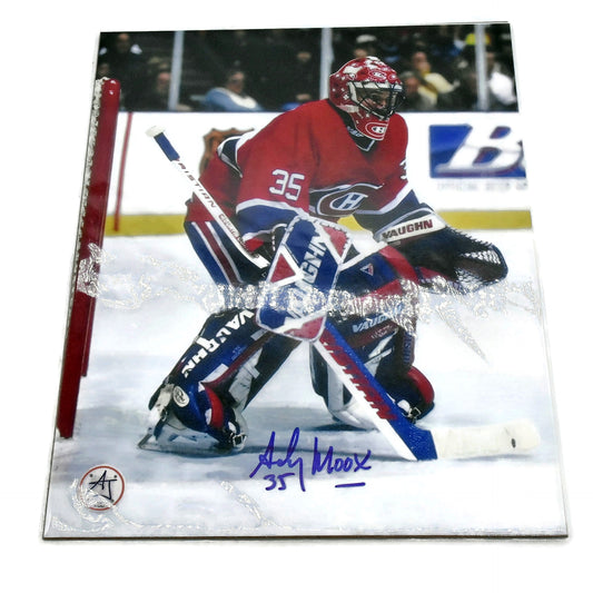 Andy Moog Autographed Montreal 8X10 Photo #1 0569