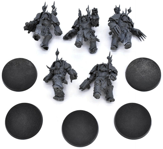 CHAOS SPACE MARINES 5 Chaos Terminators Squad #1 Warhammer 40K 1405
