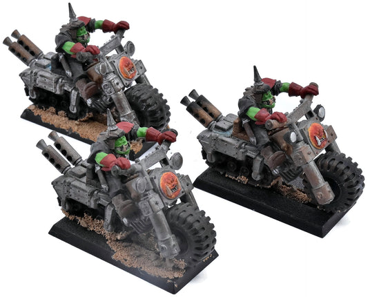 ORKS 3 Ork Warbiker Mob #1 Warhammer 40K 1702