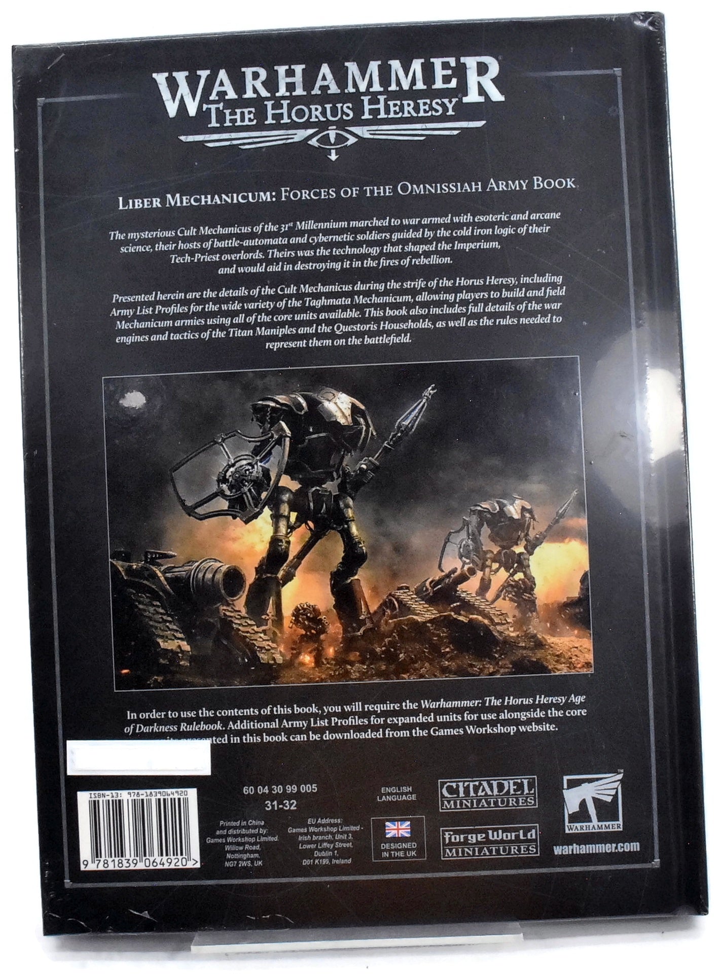 HORUS HERESY BOOKS & ACCESSORIES Liber Mechanicum (English) GOOD Condition #1 74