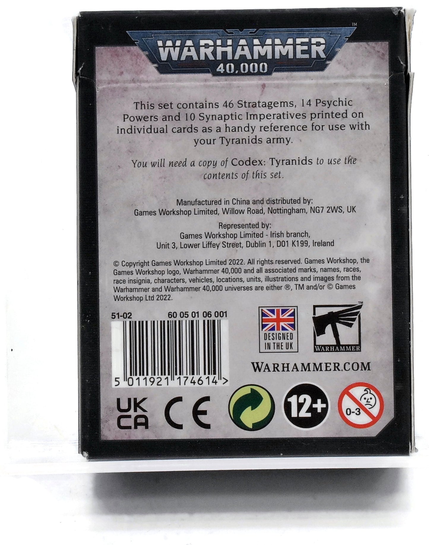 TYRANIDS tyranids datacards OK Condition #1 Warhammer 40K 6635