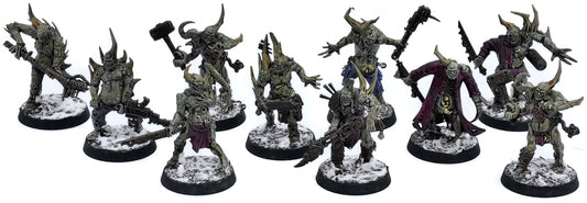 DEATH GUARD 10 Poxwalkers #1 WELL PAINTED Warhammer 40K 2181