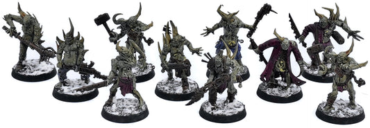 DEATH GUARD 10 Poxwalkers #1 WELL PAINTED Warhammer 40K 2181