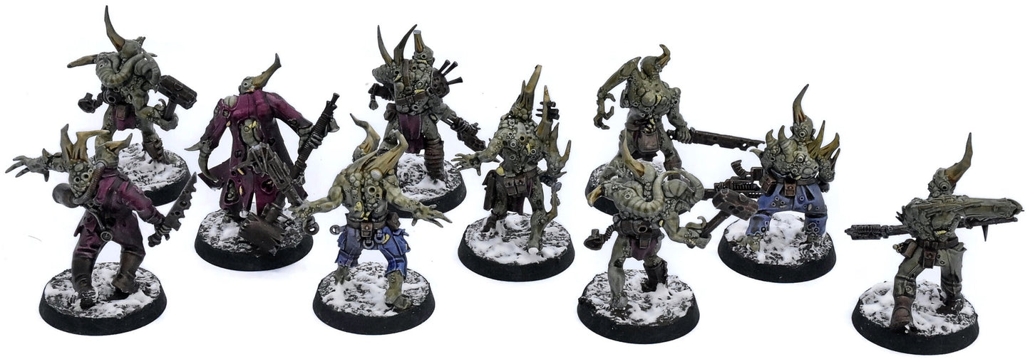 DEATH GUARD 10 Poxwalkers #1 WELL PAINTED Warhammer 40K 2181