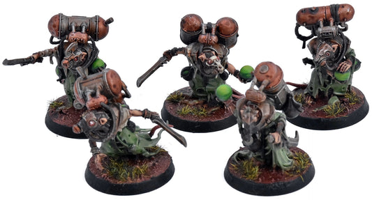 FANTASY SKAVEN 5 Acolyte Globadiers #1 COMMISSION PRO PAINTED Sigmar 7458