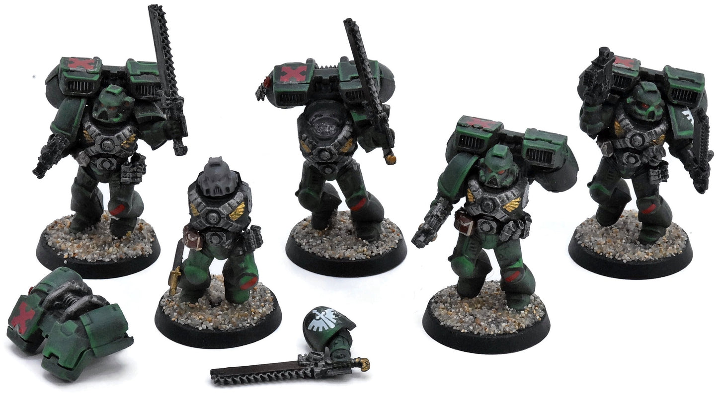 DARK ANGELS 5 Assault Marines#1 Missing Arms & Head / Classic Sculpt W40K 9568
