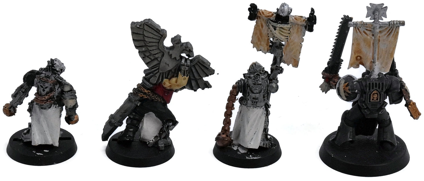 BLACK TEMPLARS 4 Chaplain Grimaldus #1 CONVERTED Warhammer 40K 9612