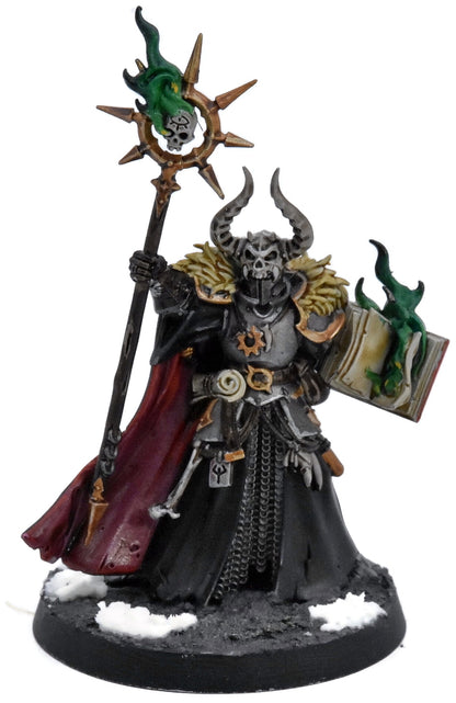 SLAVES TO DARKNESS Chaos Sorcerer Lord Tzarketh #1 WELL PAINTED Sigmar 9759