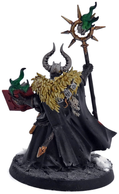 SLAVES TO DARKNESS Chaos Sorcerer Lord Tzarketh #1 WELL PAINTED Sigmar 9759